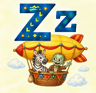 Zebra og zombie i en zeppelin i Augusta
