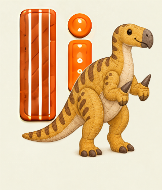 Iguanodon i Lappeline