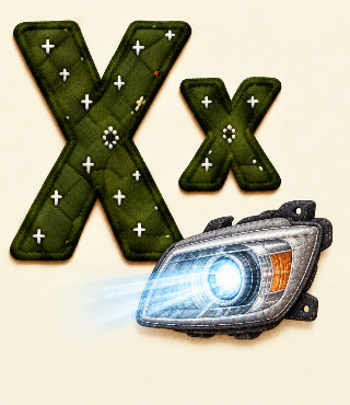 Xenon-forlygte i Lappeline