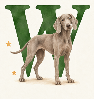Weimaraner i Liva