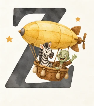 Zebra og zombie i en zeppelin i Liva