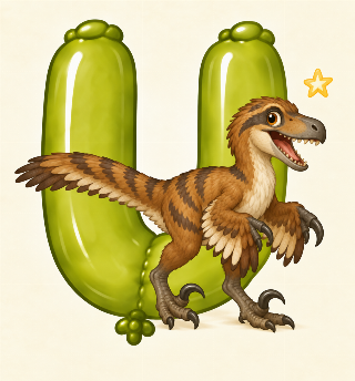 Utahraptor i Lulu