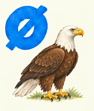 Ørn i Silke
