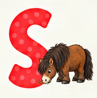 Shetlandspony i Tilde
