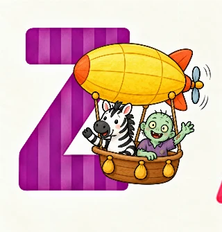 Zebra og zombie i en zeppelin i Tilde