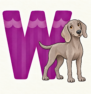 Weimaraner i Tilde