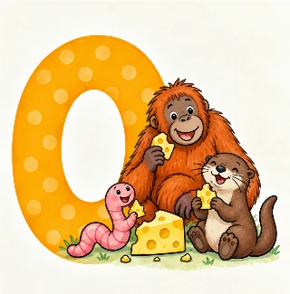 Orm, orangutang og odder spiser ost i Tilde